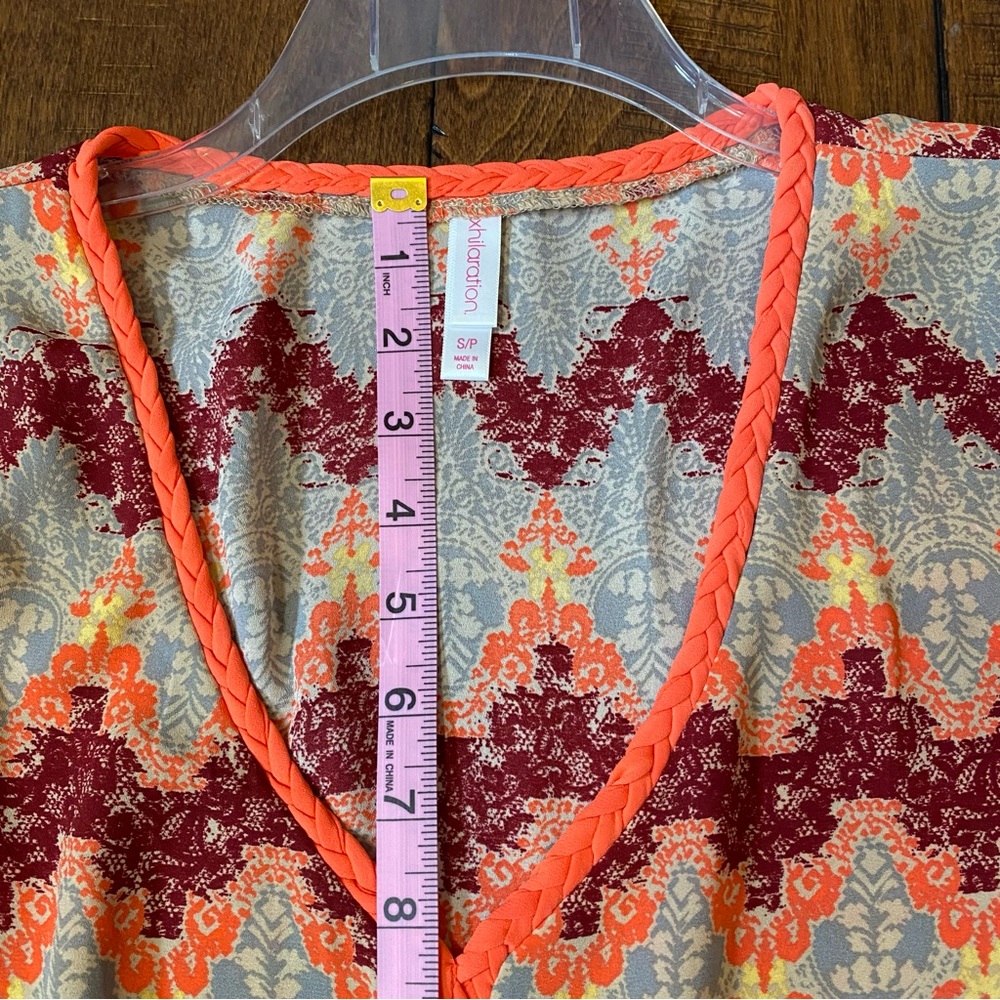 Xhilaration georgette blouse beautiful print - Picture 5 of 11